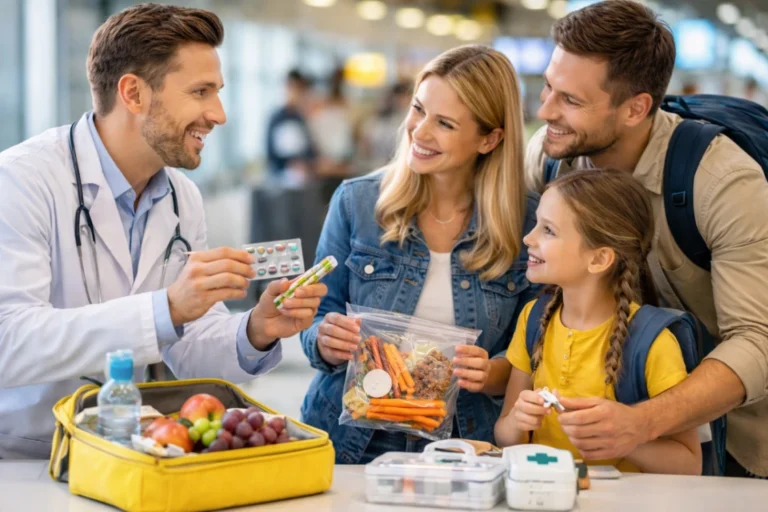 Doctor guide about Travelling with Allergies, Safe Snacks & Emergency Prep for Parents