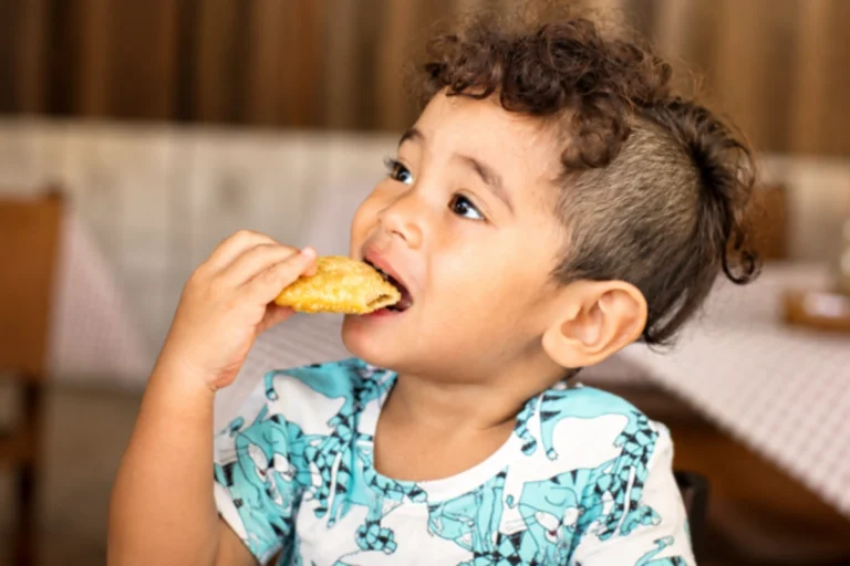 Blog 1 Child eating food during an oral food challenge