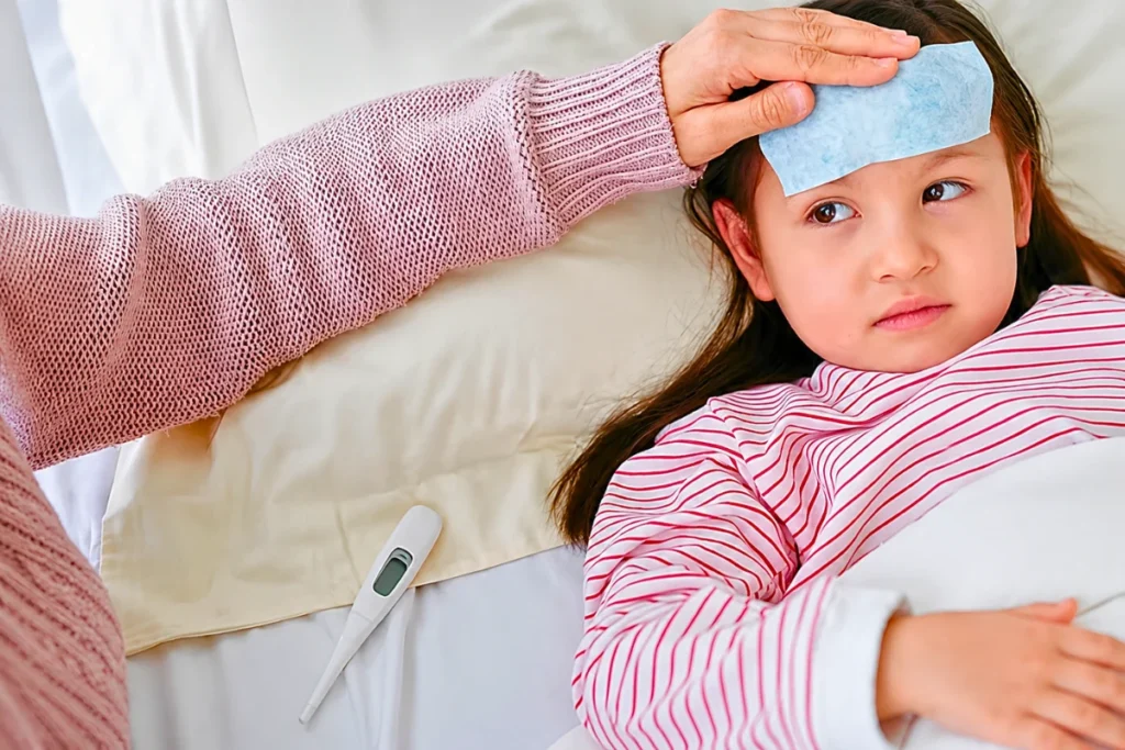 Oral Food Challenge Test Explained: What Happens During the Procedure? 1 Child receiving care for fever at home